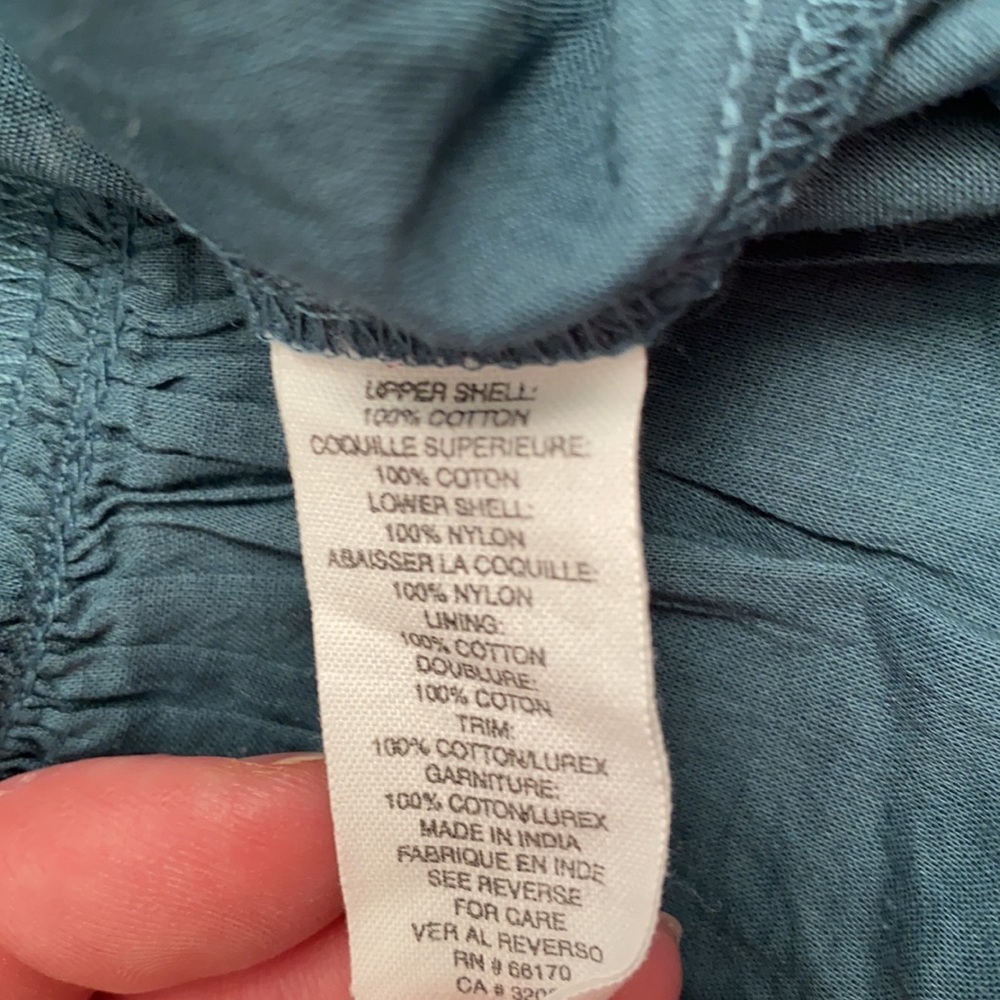 Free People Princess Voile teal babydoll empire waist dress 6 - Picture 7 of 12